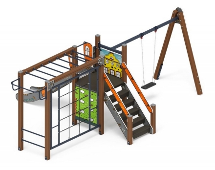 Детская игровая площадка Счастливое детство Город ДИК 2.01.02-01 H=1200 оптом, фото 1