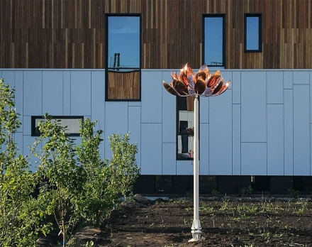 Медная скульптура Лотос Увеличенный размер оптом, фото 1