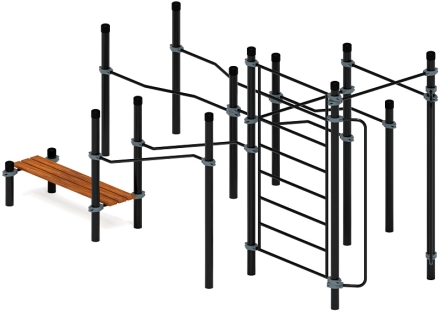 Воркаут ЛОВ 108 серый ВТ 102.13-03 оптом, фото 3