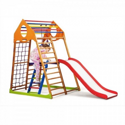 Детский спортивный комплекс для дома KindWood Plus 2 оптом, фото 4
