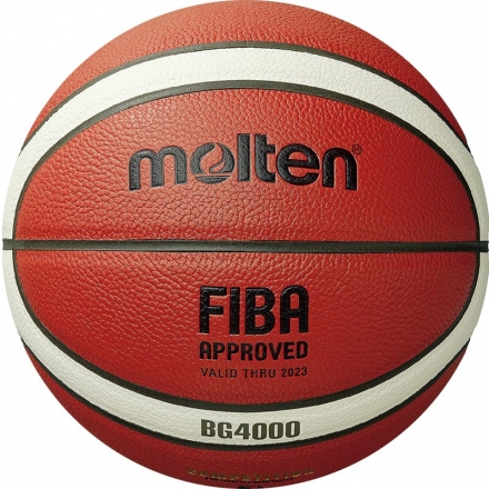 Мяч баск. &quot;MOLTEN B6G4000&quot; р. 6, FIBA Appr, 12 пан, композит.кожа (ПУ),бут.кам,нейл.корд,кор-беж-че оптом, фото 1