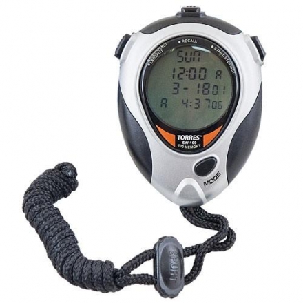 Секундомер профессиональный &quot;TORRES Professional Stopwatch&quot;, 100 ячеек памяти, сдвоенный таймер оптом, фото 1