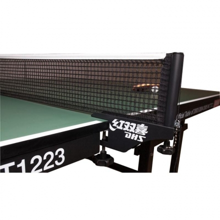 Сетка для наст. тенниса DHS P145 ITTF,в компл.с мет.стойками,ITTF Ap,измерит.высоты, синяя оптом, фото 1