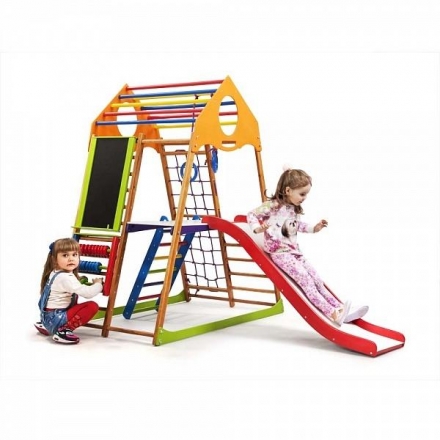 Детский спортивный комплекс для дома KindWood Plus 3 оптом, фото 4