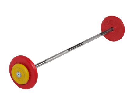Штанга неразборная &quot;Barbell&quot; с цветными дисками d 25 мм, 17,5 кг оптом, фото 1