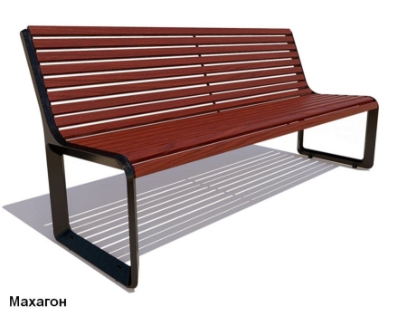 Скамейка чугунная Милан, Лиственница 2 м оптом, фото 5