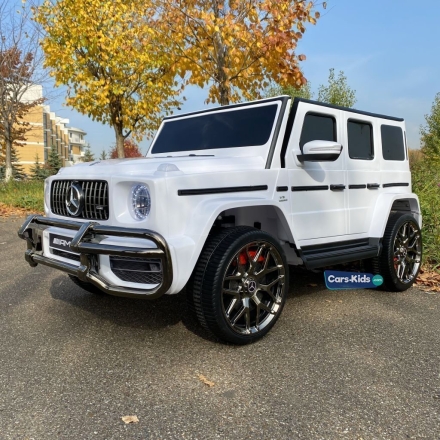 Электромобиль Mercedes-Benz AMG G63 4WD S307 24V белый оптом, фото 4