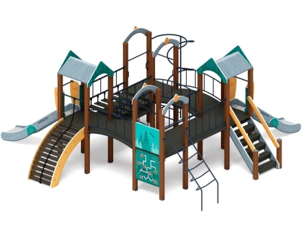 Детская игровая площадка Дворик детства (Тайга) горка Н 1200 ДИК 2.01.4.01-03 оптом, фото 3