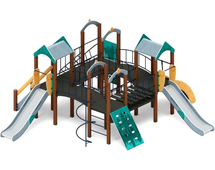 Детская игровая площадка Дворик детства (Тайга) горка Н 1200 ДИК 2.01.4.01-03 оптом, фото 2