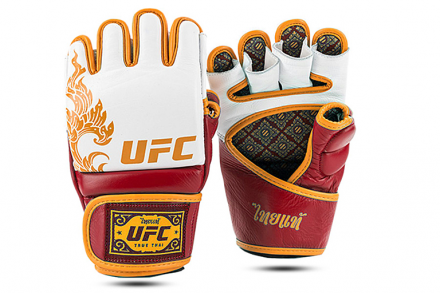 UFC Premium True Thai Перчатки MMA (красные/белые) оптом, фото 1