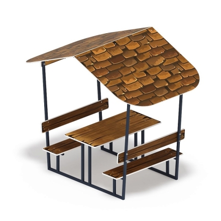 Столик детский с навесом - МФ 31.01.08-04 оптом, фото 2