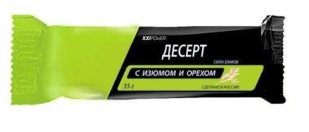 Шоколадный батончик Россия &quot;XXI&quot; &quot;Десерт с изюмом и арахисом&quot; 35 гр. оптом, фото 1