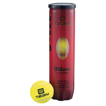 Мяч теннисный WILSON TeamW Practice, арт. WRT111900,избыт.давл, фетр, нат.резина, уп.4 шт, желтый