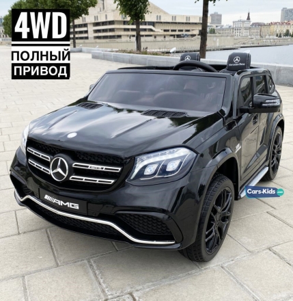 Электромобиль Mercedes-Benz GLS 63 AMG 4WD MP3 черный оптом, фото 1