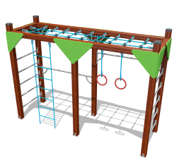 Спортивный комплекс ВСТ 8054 для уличной площадки Спортивный комплекс ВСТ 8054 для уличной площадки