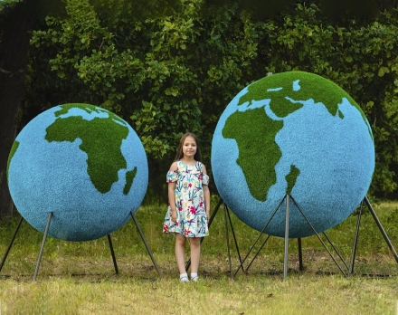 Топиари глобус, d=160 см - газон Eco оптом, фото 4
