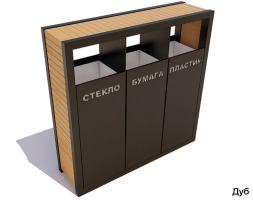 Урна уличная «Эко», Лиственница, фото 1