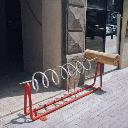 Велопарковка декоративная Штопор оптом, фото 1