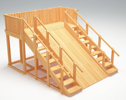 Зимняя деревянная горка “Зима wood”-4 оптом, фото 1