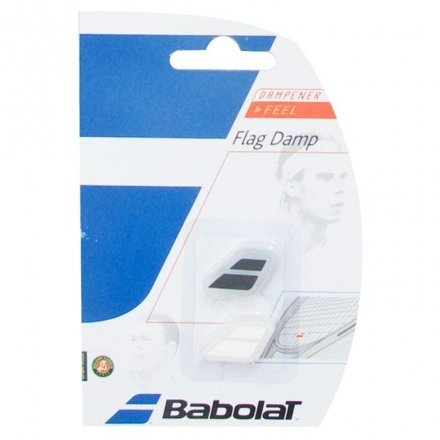Виброгаситель BABOLAT Flag Damp (ЧЕРНЫЙ), черно-белый оптом, фото 1