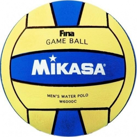 Мяч для водного поло профессиональный &quot;MIKASA&quot; FINA Approved, резина, размер мужской, желто-синий оптом, фото 1