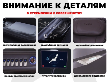 Массажное кресло FUJIMO EXCELSIOR F900 Бежевый оптом, фото 11