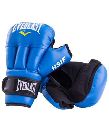 Перчатки для рукопашного боя HSIF RF3206, 6oz, к/з, синий оптом, фото 1