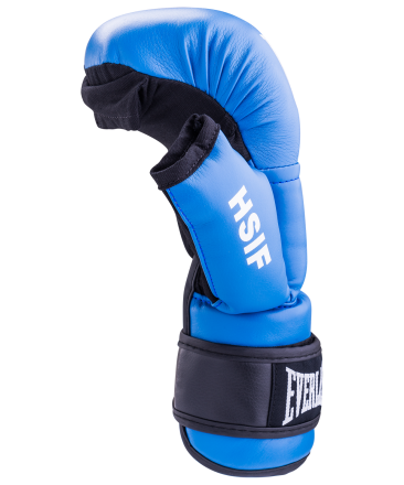 Перчатки для рукопашного боя HSIF RF3206, 6oz, к/з, синий оптом, фото 2