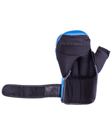 Перчатки для рукопашного боя HSIF RF3206, 6oz, к/з, синий оптом, фото 5