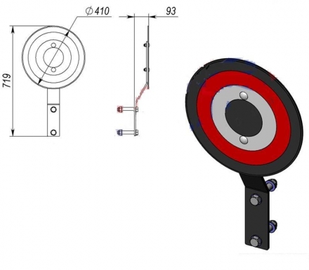 Мишень для медболов KF016  оптом, фото 1
