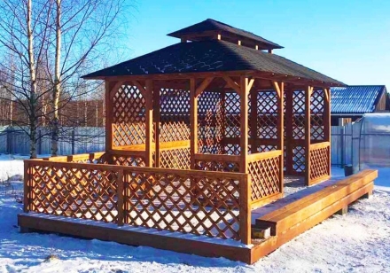 Прямоугольная беседка Япония (Без террасы) оптом, фото 1