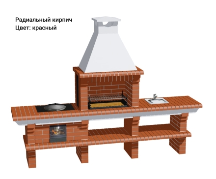 Печь Аристократ 7142 Прямоугольный кирпич красный с коричневым оптом, фото 8