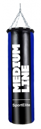 Мешок боксерский SportElite MEDIUM LINE   60см, d-26, 15кг, сине-черный оптом, фото 1
