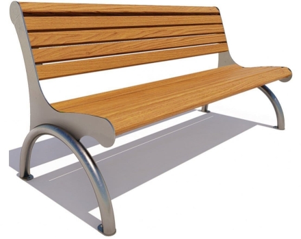 Скамейка парковая Берлин, Сосна 1,8 м оптом, фото 4