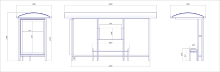 Остановочный комплекс &quot;Сити-Л1&quot; оптом, фото 3
