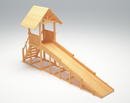 Зимняя деревянная горка “Зима wood”-5 оптом, фото 1