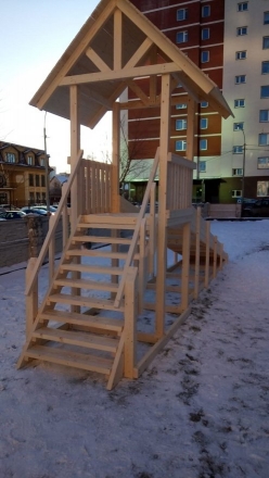 Зимняя деревянная горка “Зима wood”-5 оптом, фото 7