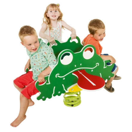 Качалка на пружине Frog quartet для детской площадки - Крепление для бетонирования оптом, фото 2