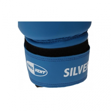 Перчатки боксерские SILVER синие BGS-2039, (10oz) оптом, фото 4
