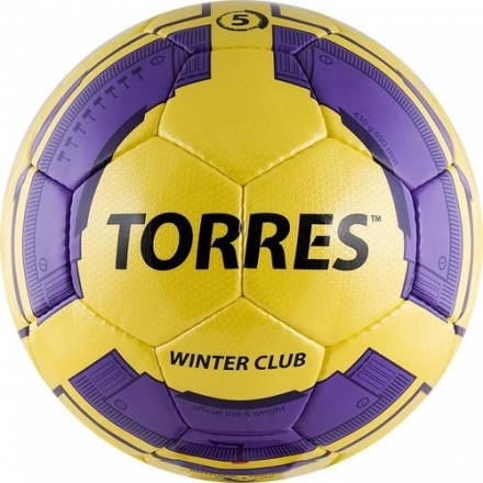 Мяч футбольный &quot;TORRES Winter Club YELLOW&quot;, размер 5 оптом, фото 2