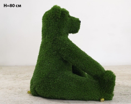 Топиари Медвежонок сидящий, h=60см - газон Deluxe оптом, фото 4