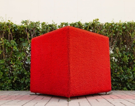 Топиари куб Красный h=153 см - газон Eco оптом, фото 2