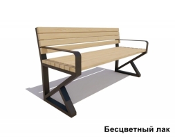 Скамейка садово-парковая Королев, Сосна 1,5 м, фото 1