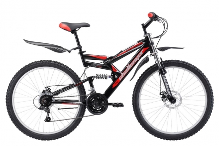 Велосипед Challenger Genesis Lux FS 26 D черно-красный 20&#039;&#039; оптом, фото 1