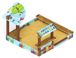 Песочный дворик (Коты) - ИО 6.01.01-03, фото 1 Песочный дворик (Коты) - ИО 6.01.01-03, фото 1