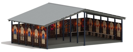 Теневой навес (Замок. Средневековый) - МФ 70.8.5-11 оптом, фото 4