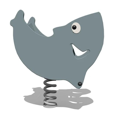 Качалка Дельфин ВСТ 5758 на 1 пружине для детской площадки оптом, фото 1