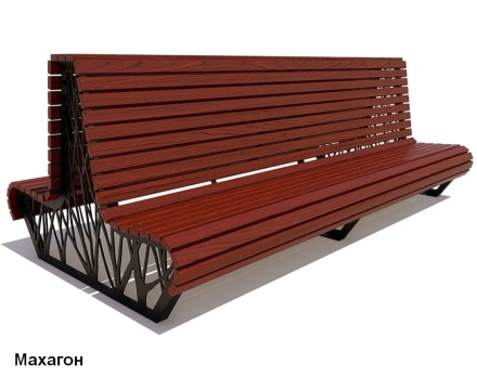 Скамейка уличная Ессентуки, Сосна 1,2 м оптом, фото 4