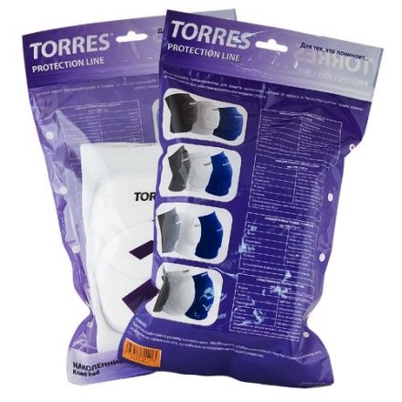 Наколенники спортивные &quot;TORRES Classic&quot;, белый,р.XL, арт.PRL11016XL-01, нейлон, ПУ оптом, фото 2