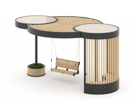 КОНСТРУКЦИЯ ДЛЯ УЛИЧНЫХ ПЛОЩАДОК PERGOLA «PR-00.01-02» оптом, фото 1
